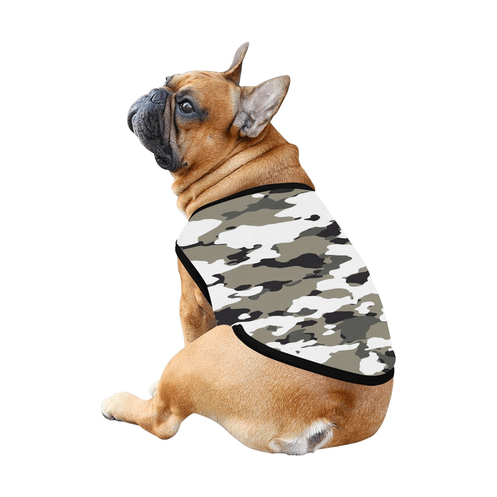 Black and White Camo Pet Tank Top